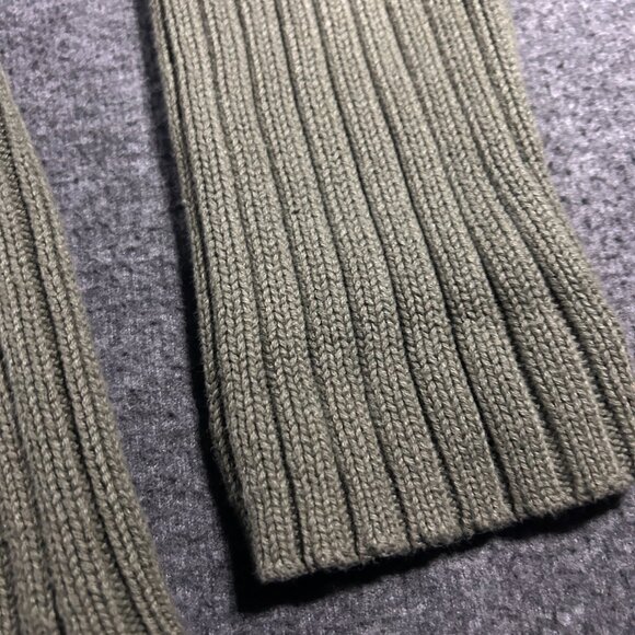 Vintage Gap Sweater Womens Size XL Green Ribbed Full Zip Mock Neck 90s Y2K 2002 - Picture 4 of 14